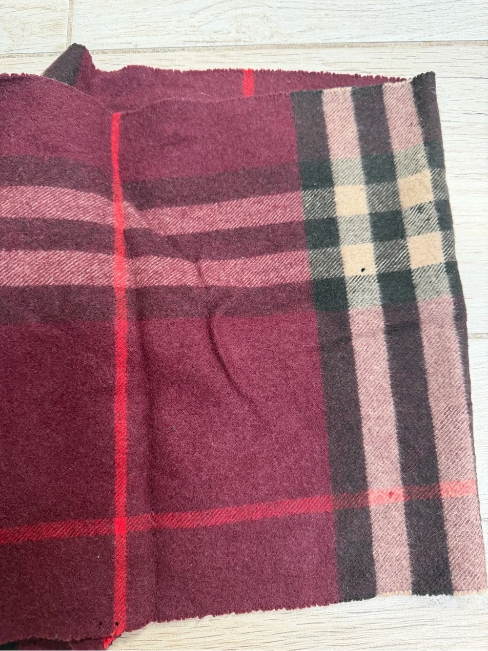 Burberry Check Cashmere Scarf